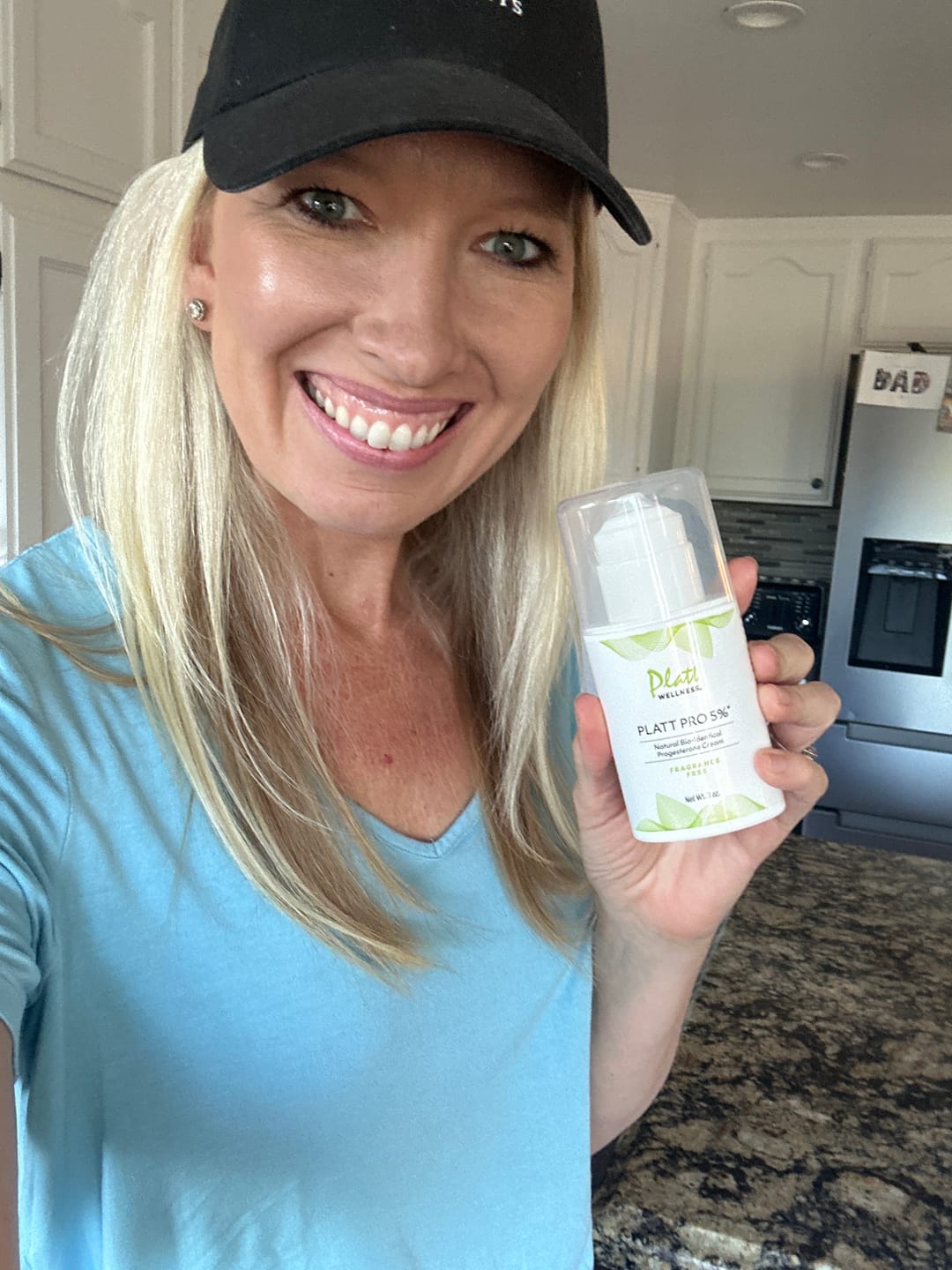 Customer photo review of Platt Pro 5% Progesterone Cream Fragrance Free (Previously Dr. Platt’s PRO MAX 5%)
