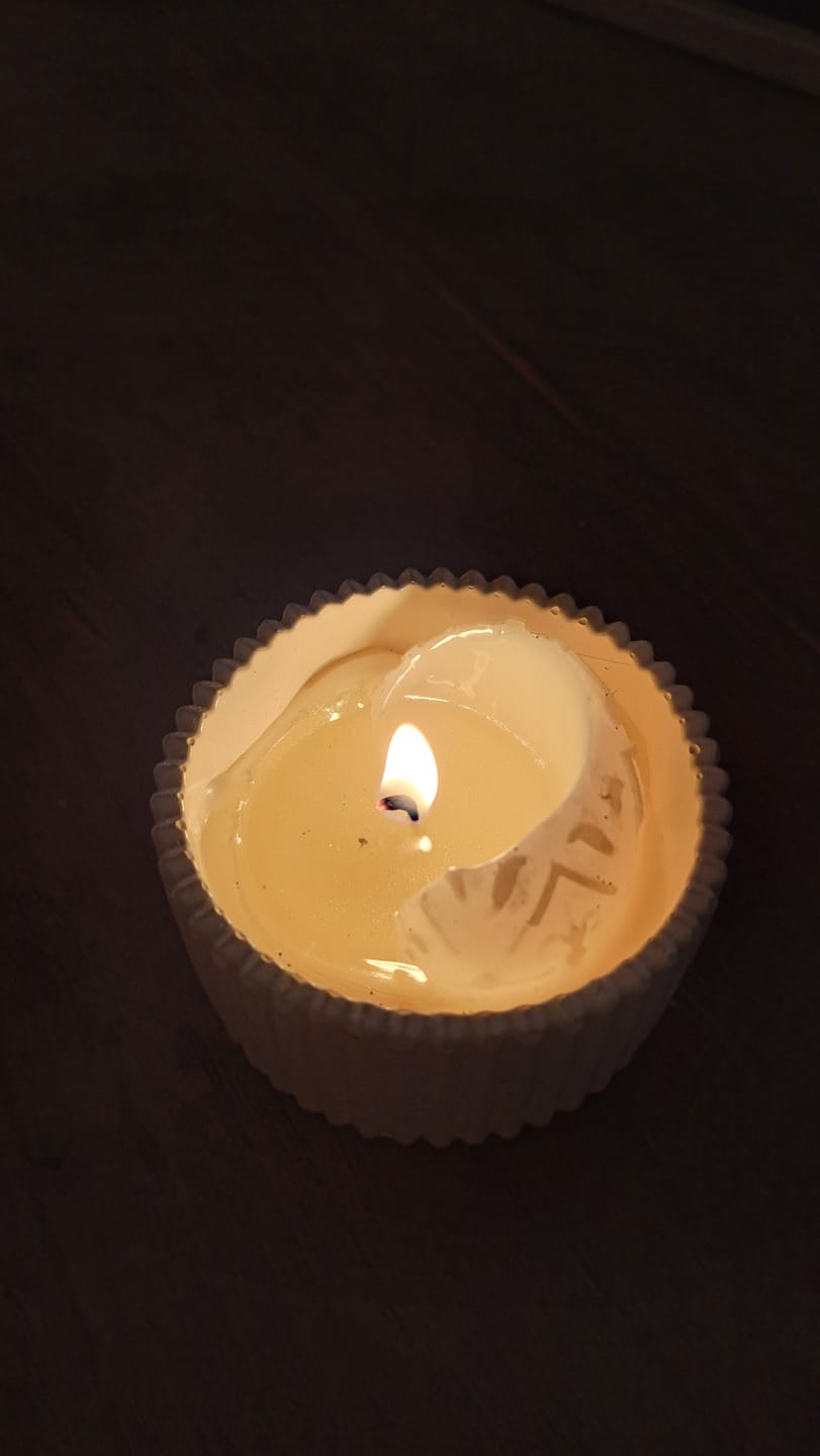 Customer photo review of MECHAS PARA VELAS SIN ENCERAR