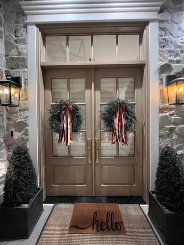 Customer photo review of Christmas Tradition Wreath Ribbon