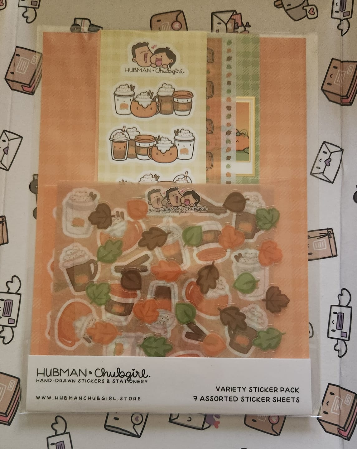 Customer photo review of Pumpkin Spice Variety Sticker Pack