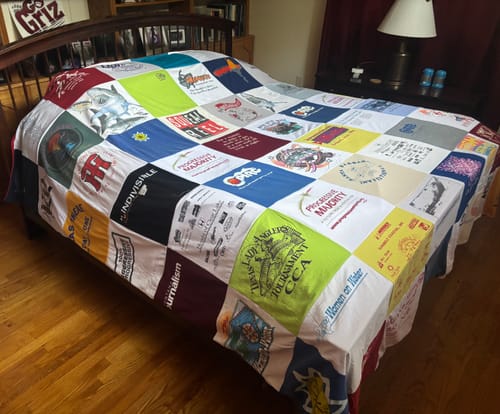Customer photo review of Project Repat T-Shirt Quilt