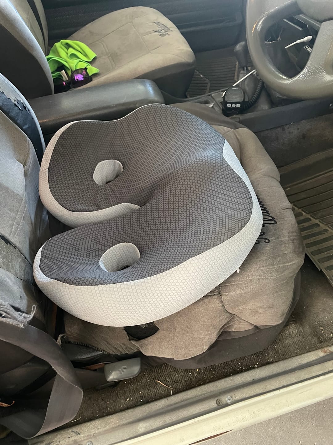 Customer photo review of Sciatica Relief Seat Cushion