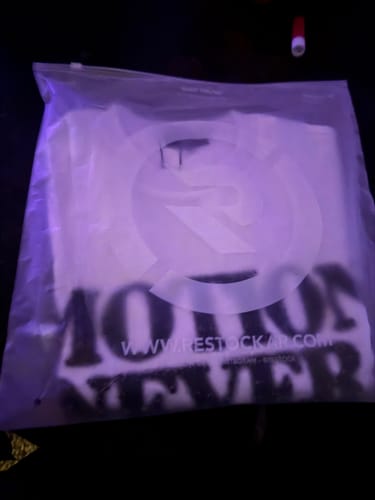 Customer photo review of Mixed Emotions End Rhinestone Tee White