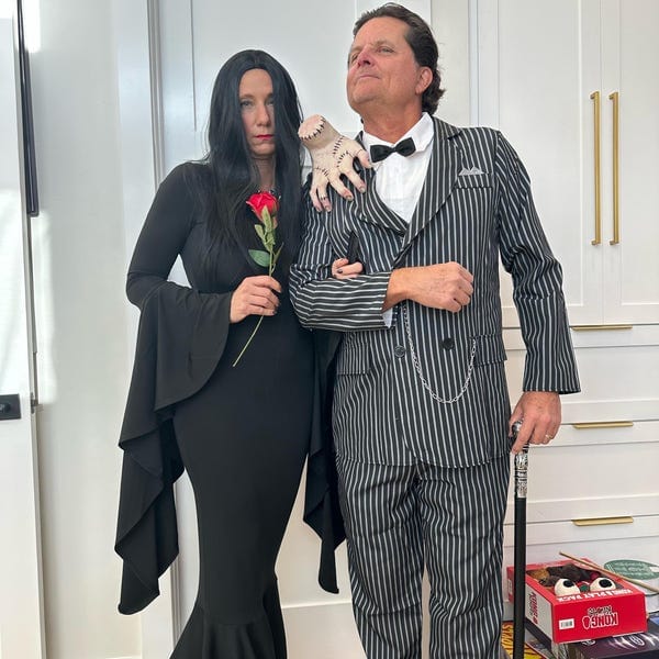 Customer photo review of Morticia Puddle Train Gown Dress