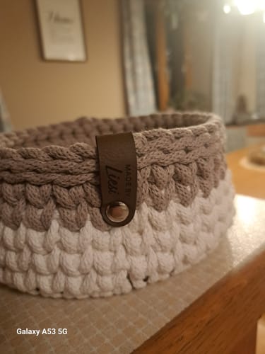 Customer photo review of Personalisierte Labels mit Chicago Screws - Kunstleder-Label mit Schrauben