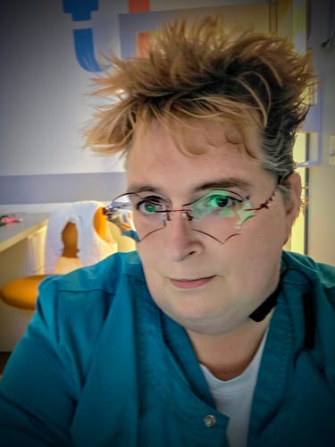 Customer photo review of Batty Eyeglasses