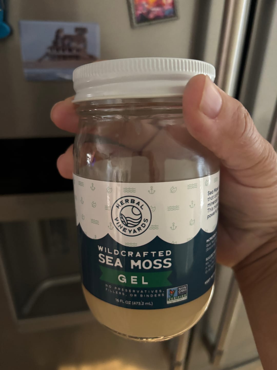 Customer photo review of EXCLUSIVE GOLD SEA MOSS GEL