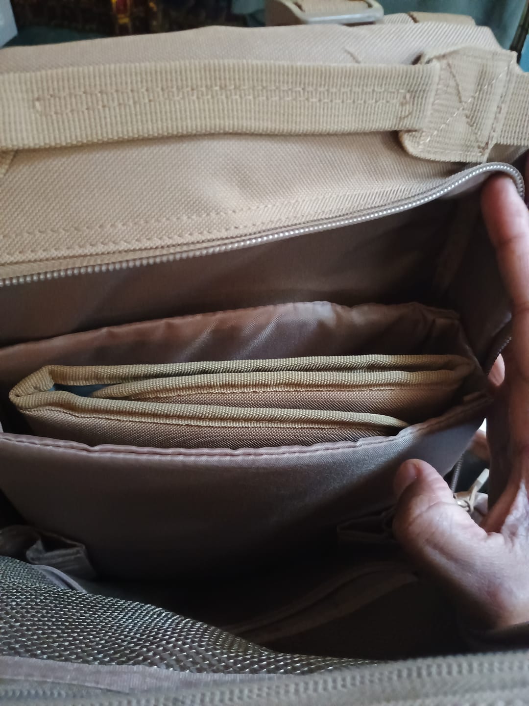 Customer photo review of Tacpac 'B.O.B' Desert Storm Nappy Bag Set
