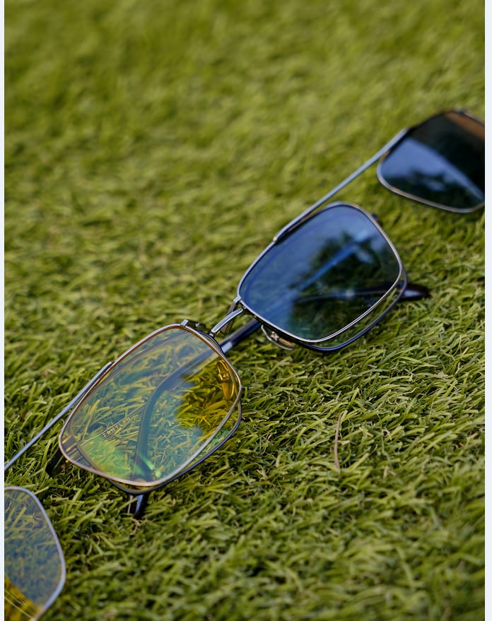 Customer photo review of Steven | Hypoallergenic Titanium Rectangular Magnetic Clip-on Eyeglasses Sunglasses
