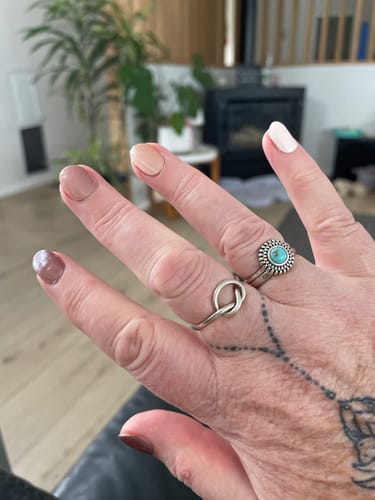 Customer photo review of Aqua| Blue Nail Polish Wraps