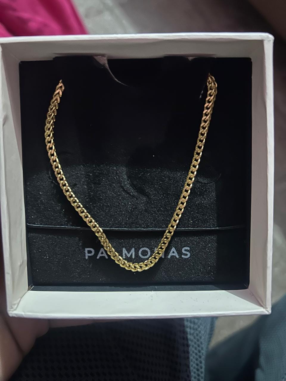 Customer photo review of Rounded Link Statement Chain for Men