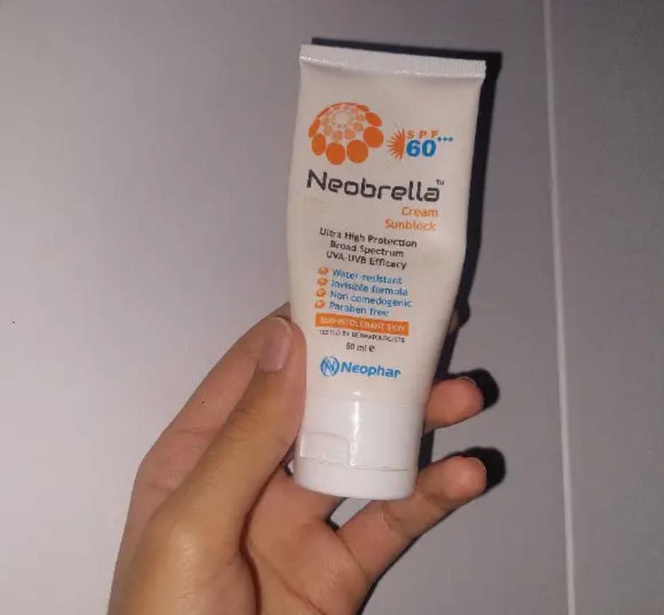 Customer photo review of Neobrella Sunblock Cream SPF60 PA+++