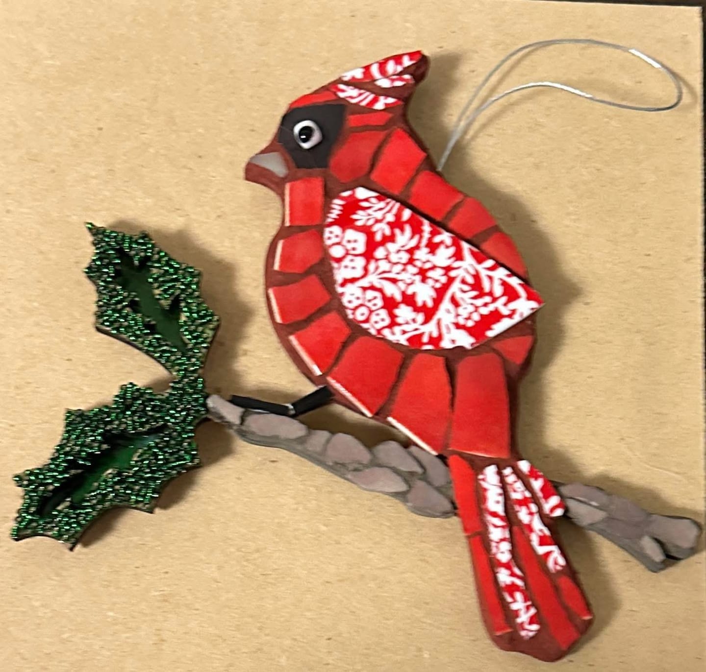 Customer photo review of Unfinished Wood Bird on Branch Shape - Craft - up to 46"