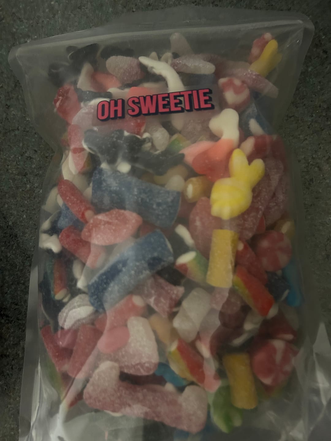 Customer photo review of Build Your Own Pick and Mix Sweets Bag – Over 100 to Choose From