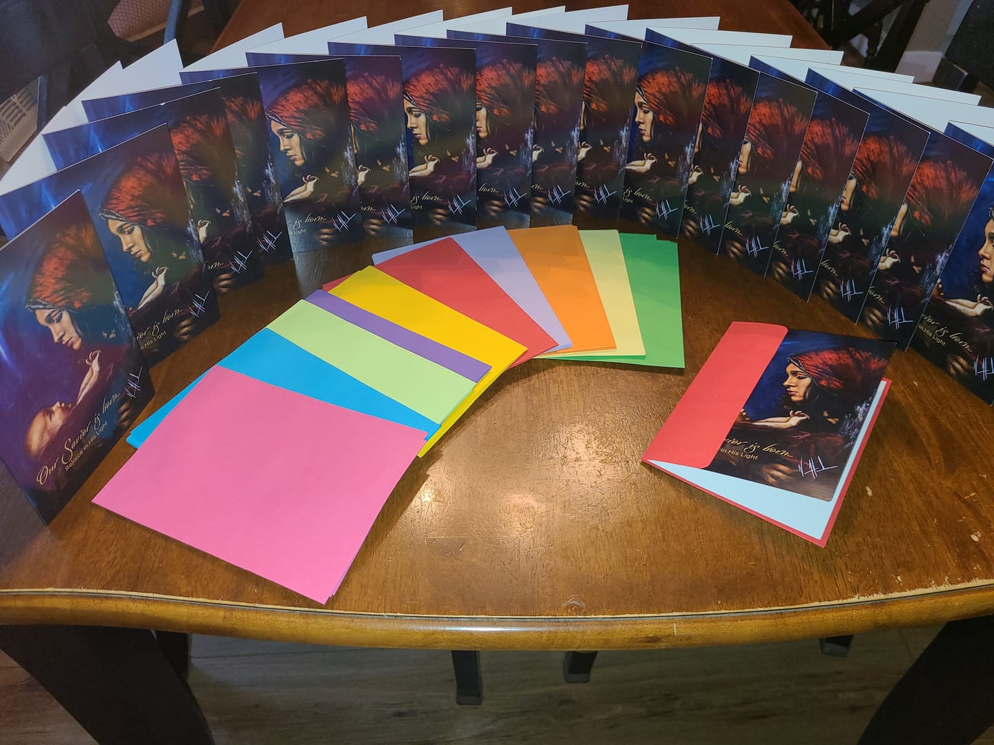 Customer photo review of 'A Savior is Born' Greeting Card
