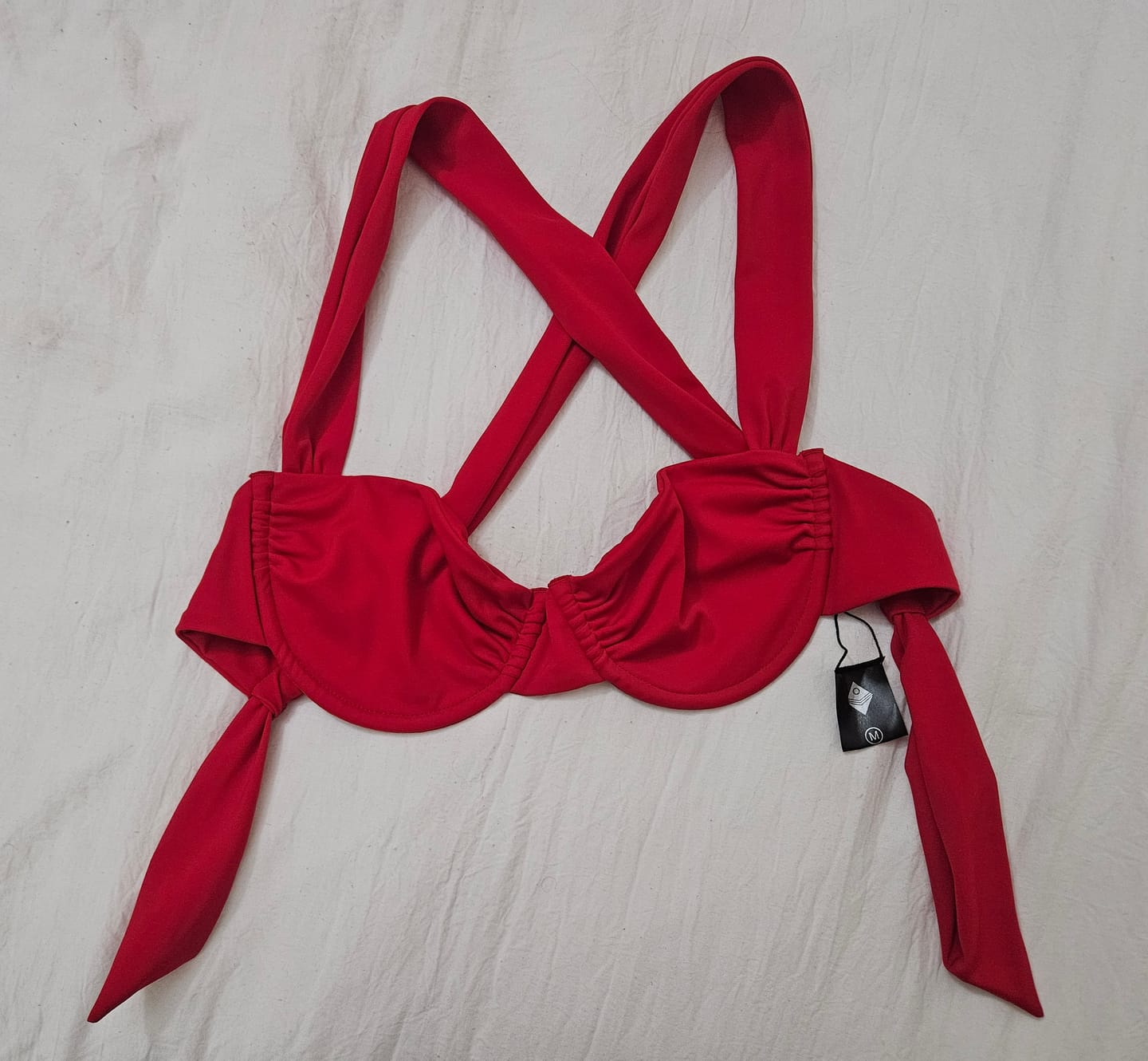 Customer photo review of Palmita Hip Hugger Bottom - Chili Red