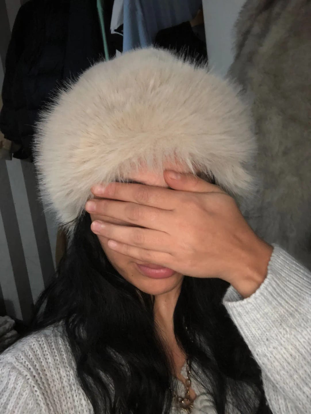 Customer photo review of Tracy Faux Fur Hat