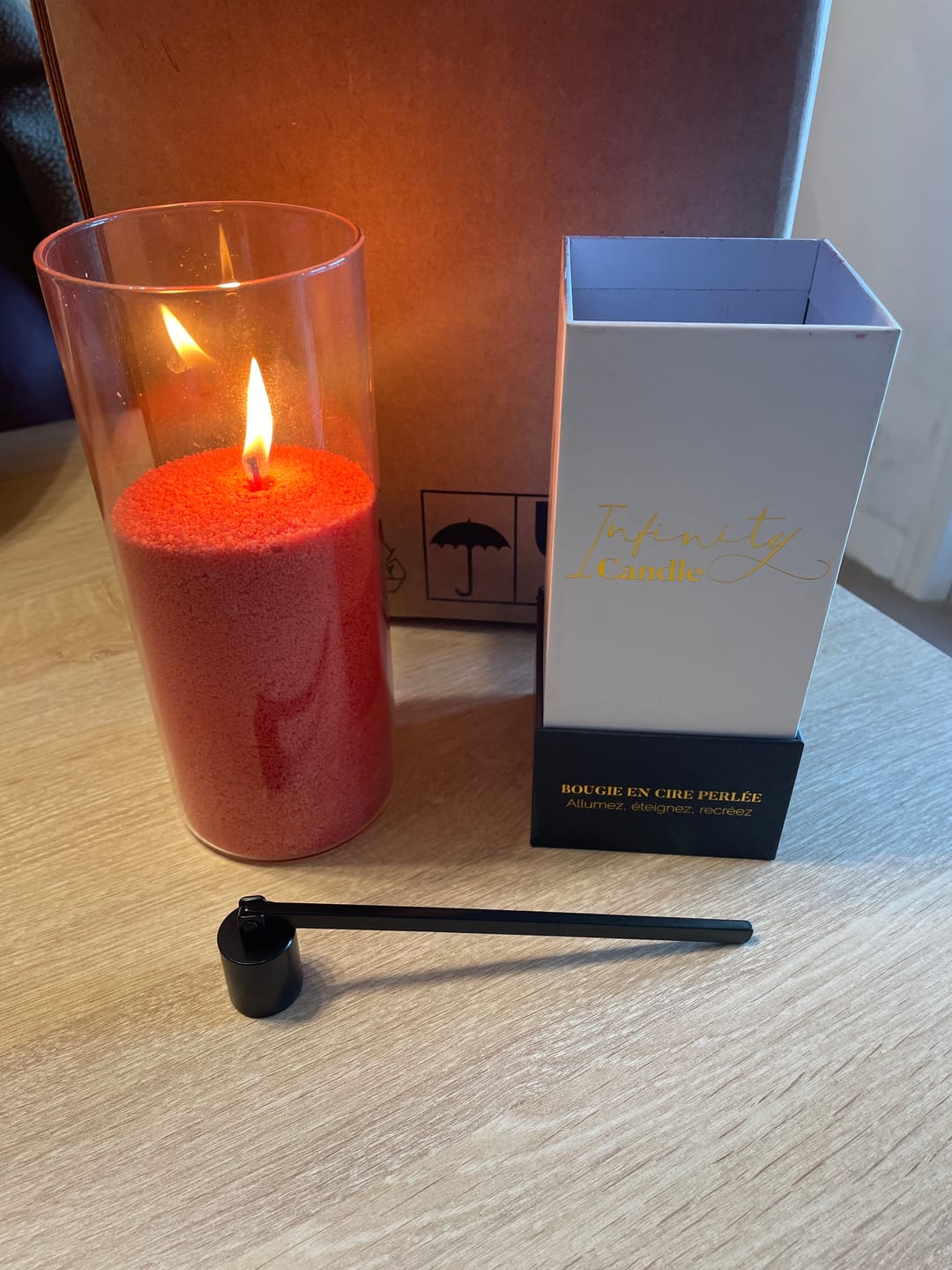 Customer photo review of Bougie perlée | 500gr