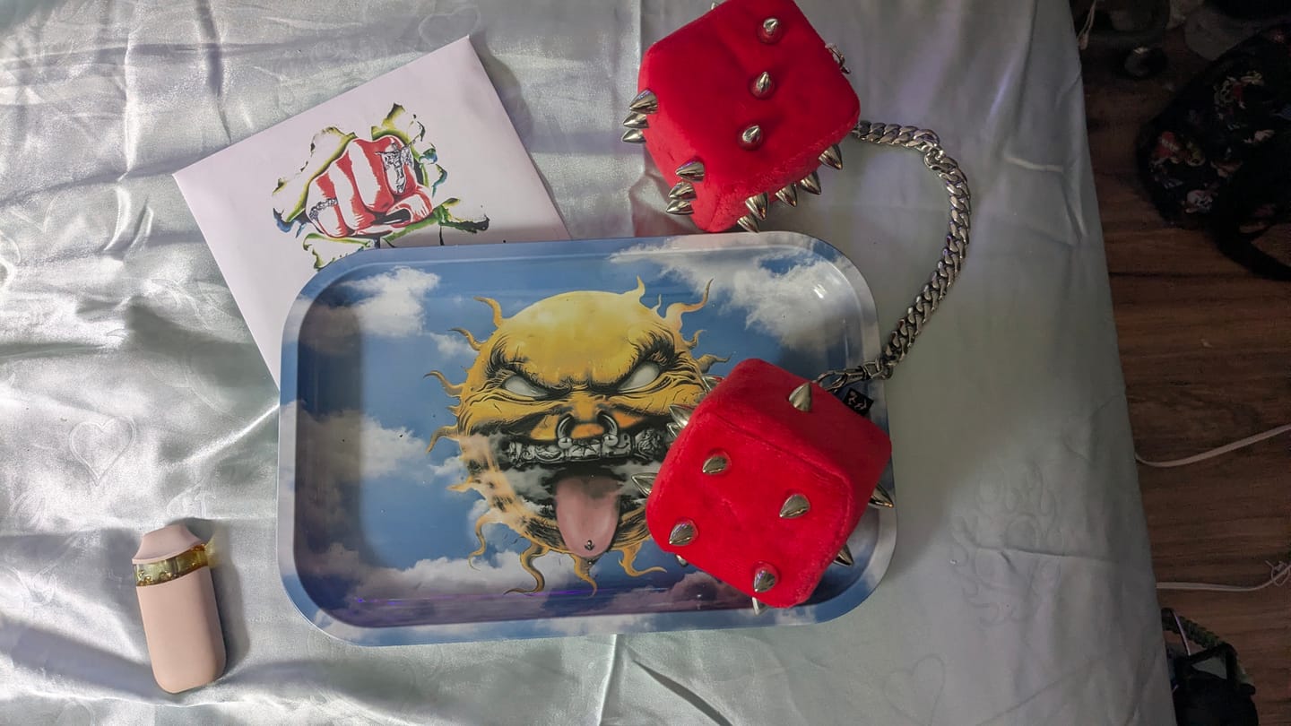 Customer photo review of SPIKE DICE PLUSHIE