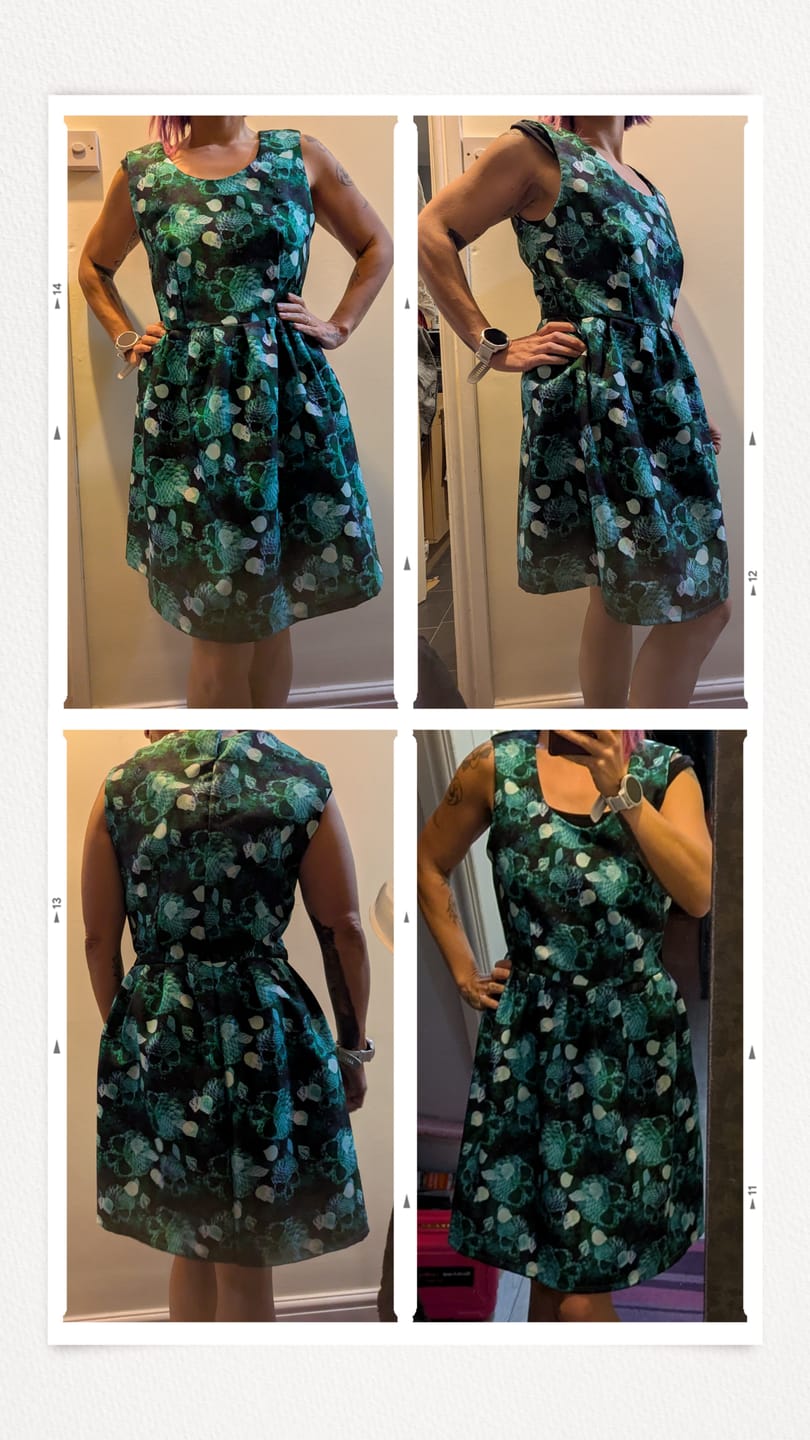 Customer photo review of Digital Skeletons Polyester Suiting Fabric