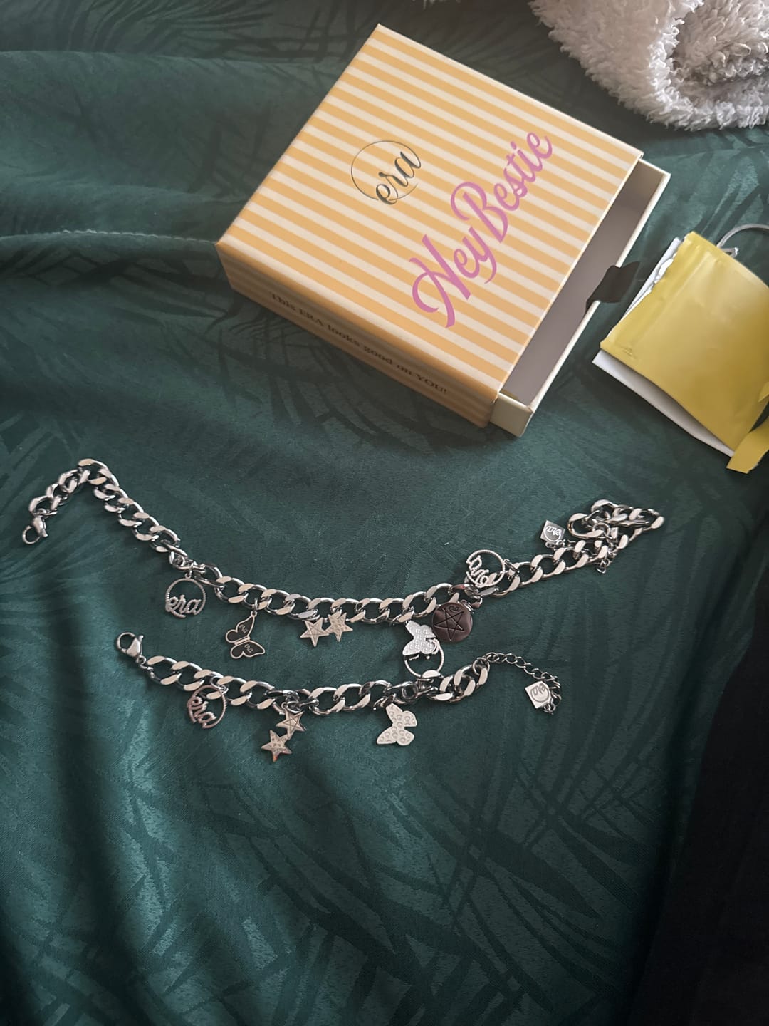 Customer photo review of Silver Era Charm Bracelet & Necklace Set