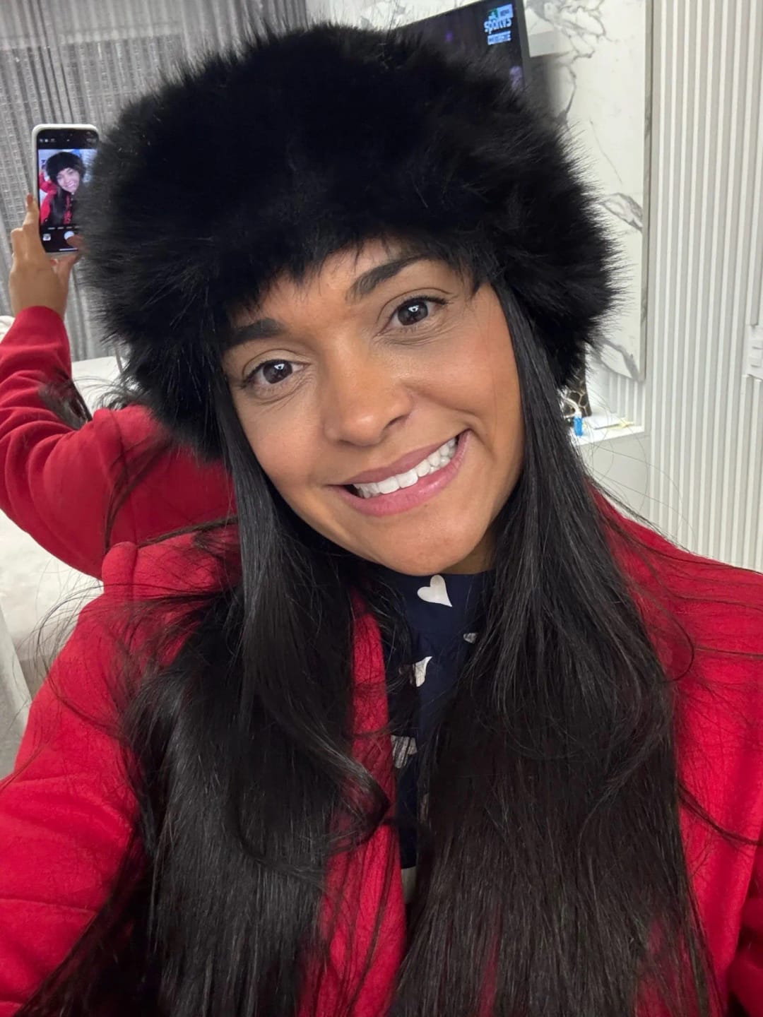Customer photo review of Tracy Faux Fur Hat