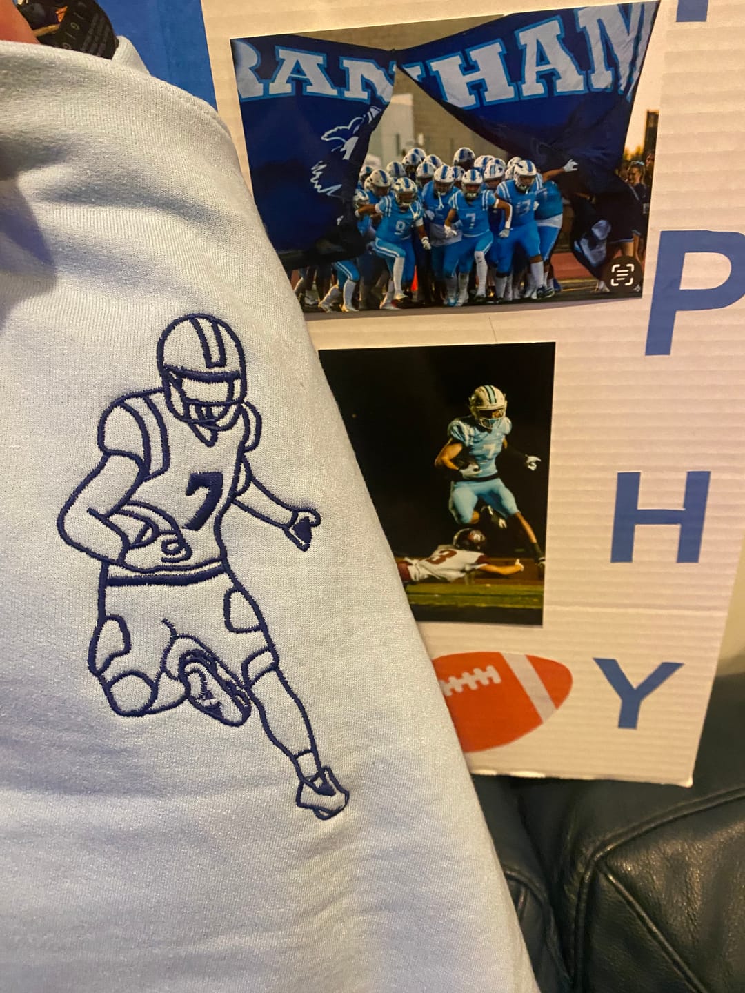 Customer photo review of Custom Sports Hoodie