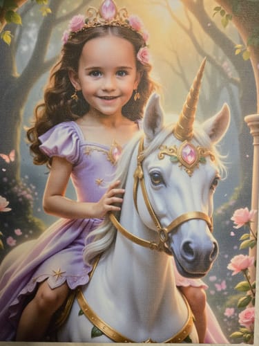 Customer photo review of The Lavender Unicorn Princess