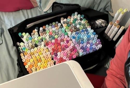 Customer photo review of Ohuhu - Set 320 Marcadores al Alcohol Honolulu A Doble Punta