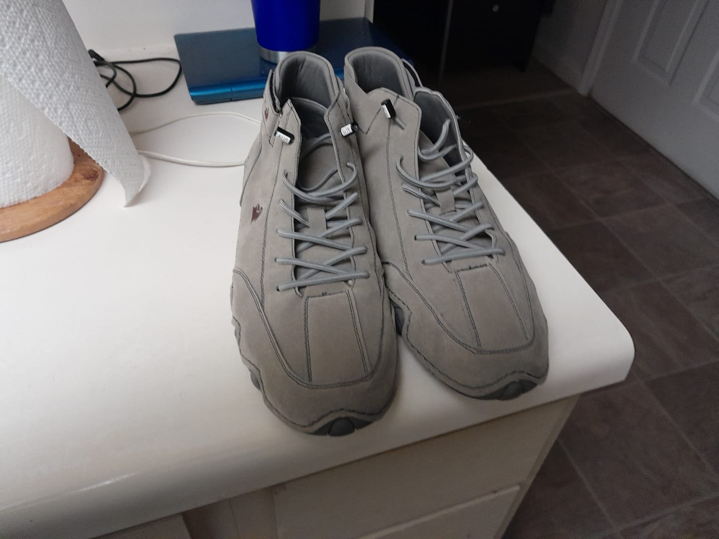 Customer photo review of Men Women Velcro Suede High Boots Beck Shoes (Unisex)