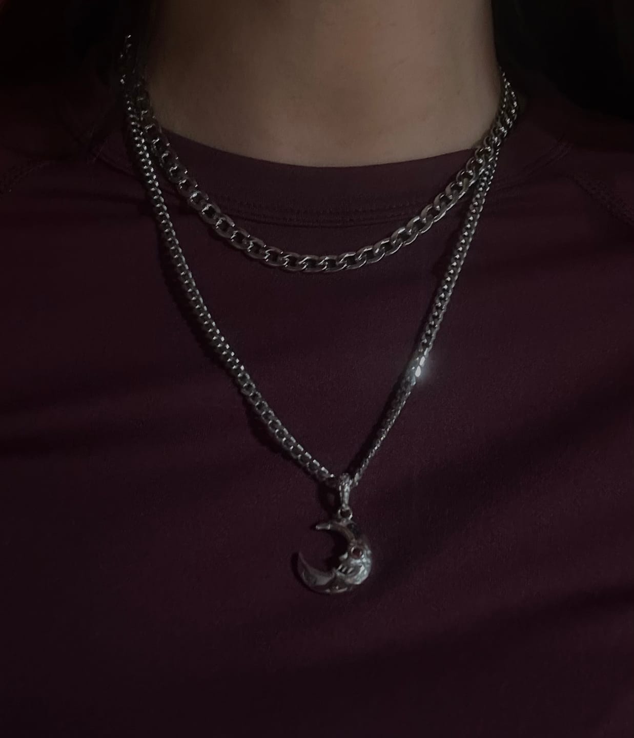 Customer photo review of LUNA THE LUNATIC LUNAR PENDANT