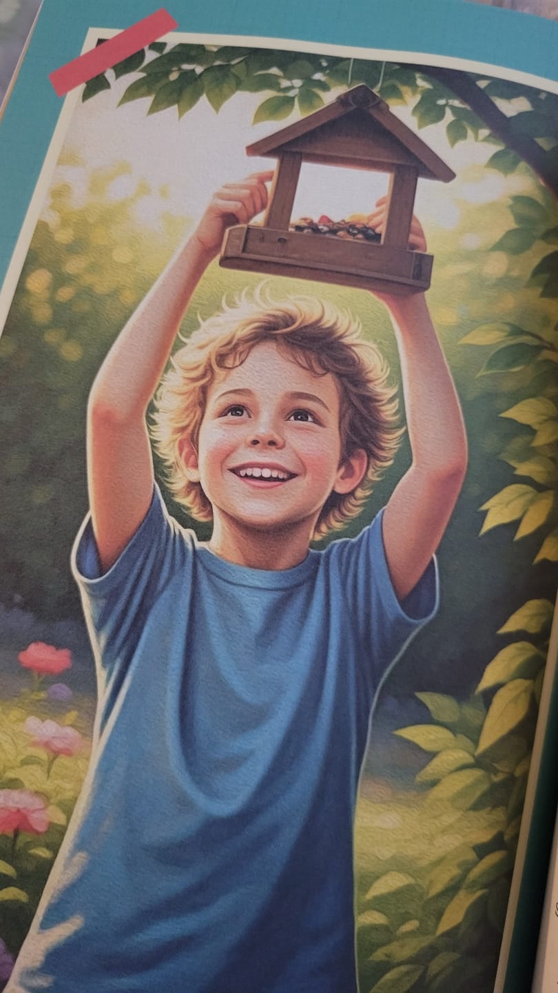 Customer photo review of A Kid’s Guide to 50 Backyard Birds