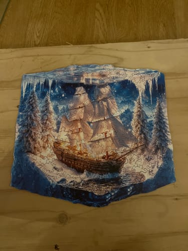 Customer photo review of Frozen Pirate Ship Wooden Jigsaw Puzzle