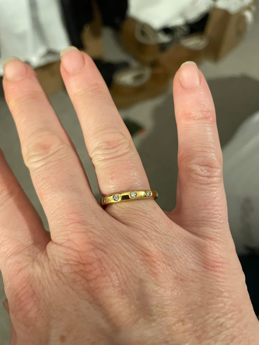 Customer photo review of Versa Lab Grown Diamond Band Ring