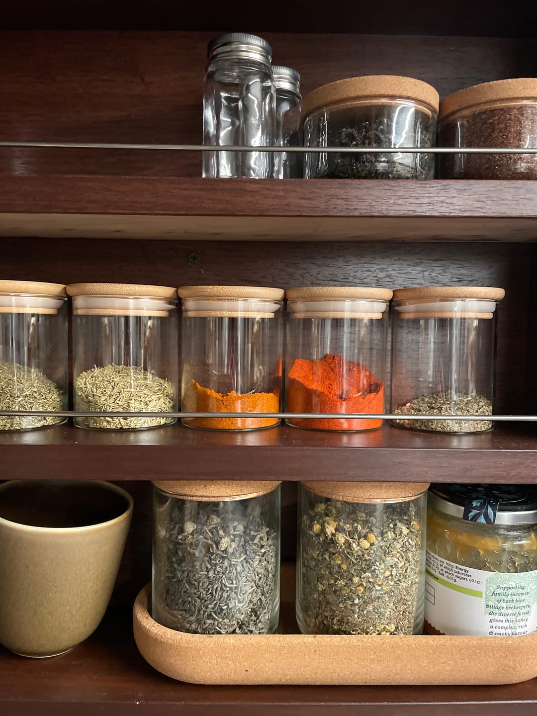 Customer photo review of Glass Spice Jar with Bamboo Lid 200ml Small