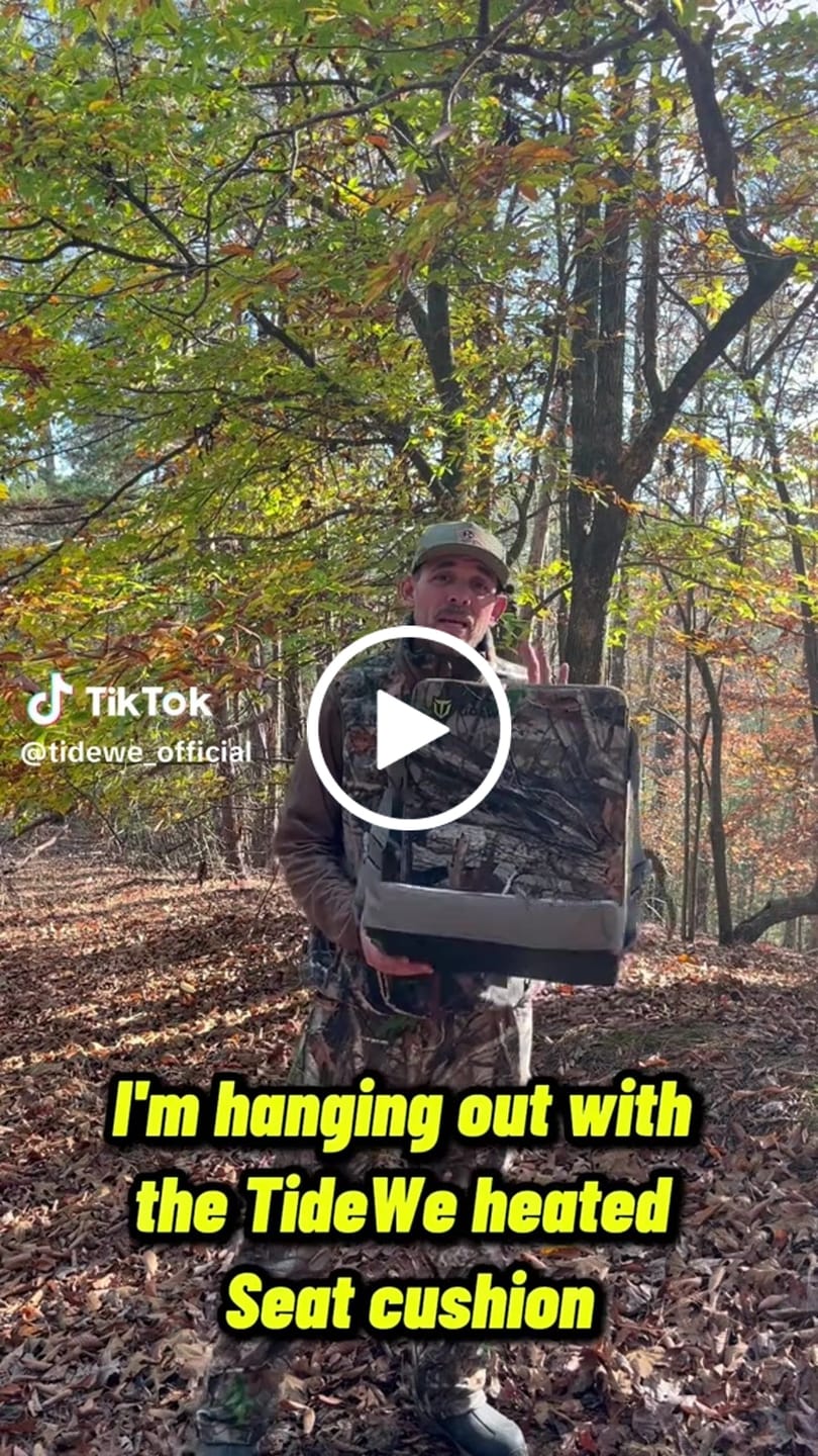 Customer video review of Hunting Heated Seat Cushion, Self-Supporting Water Resistant, Tree Stand, Warm Portable Seat Pads for Hunting, Camping, Fishing(Next Camo G2 & Vista)