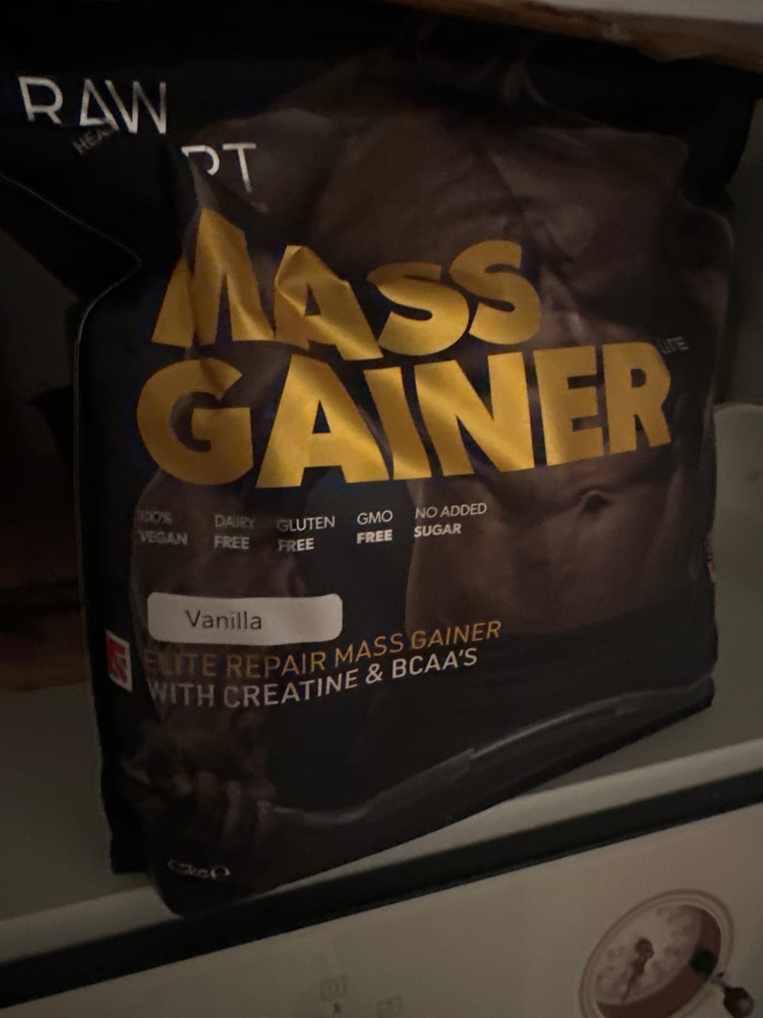 Customer photo review of Mass Gainer Protein Powder