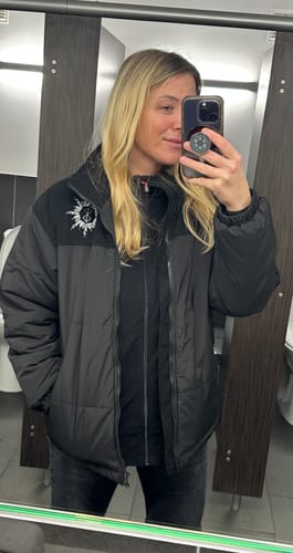 Customer photo review of GUTS EMBROIDERY PUFFER JACKET