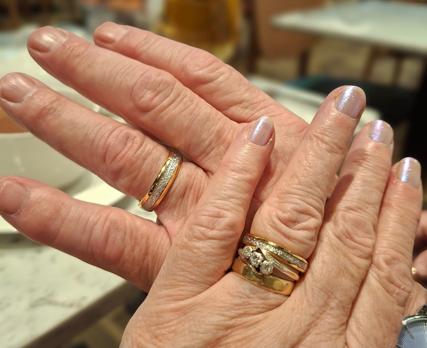 Customer photo review of Engrave Your Ring