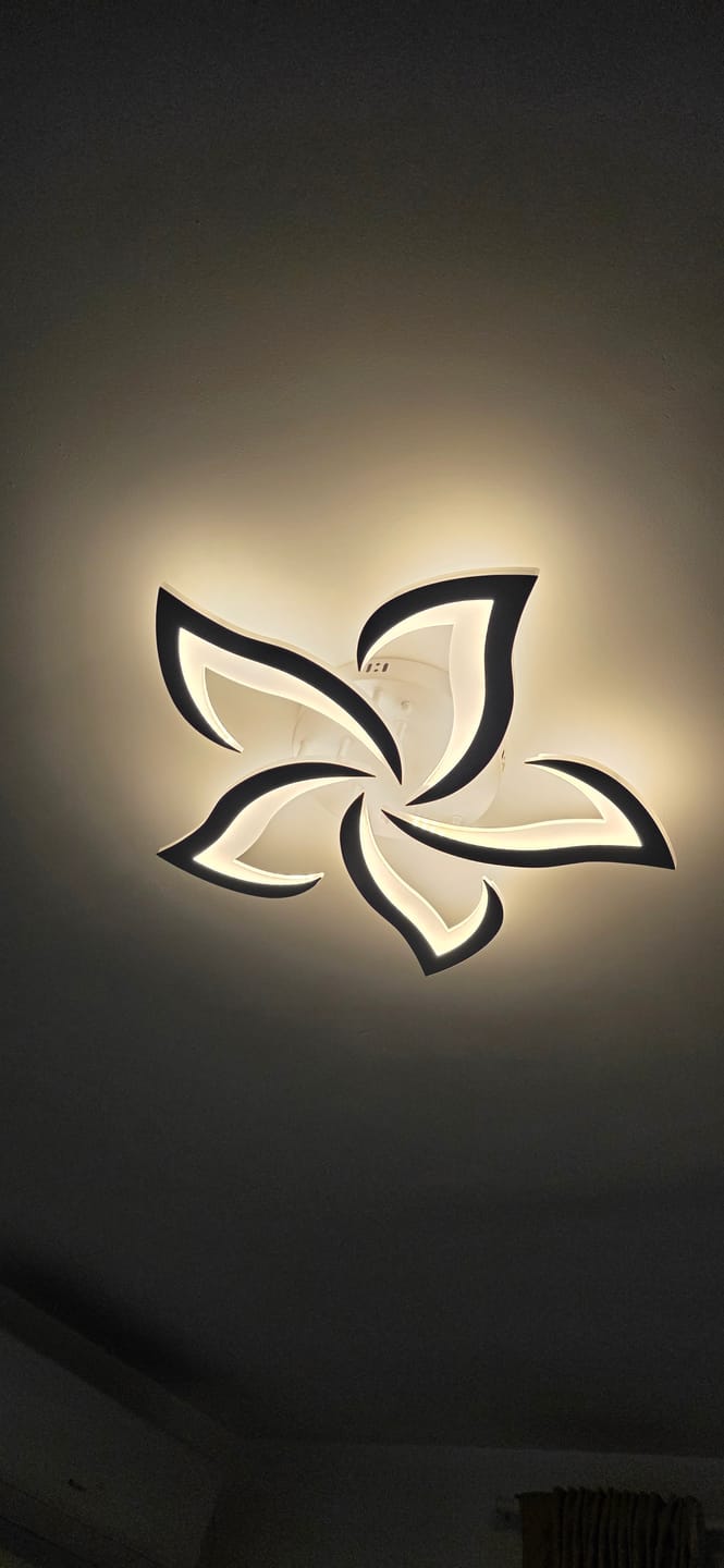 Customer photo review of Lustra LED NARCISSE Telecomanda Echivalent 500W