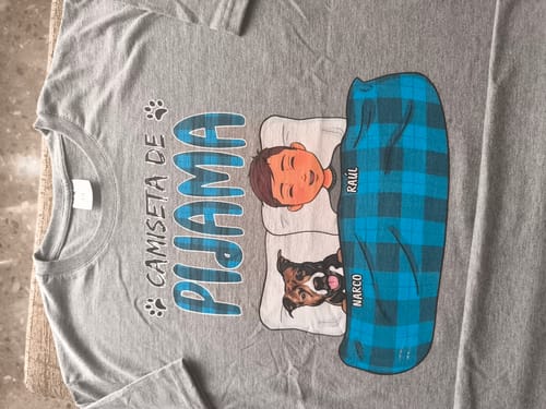 Customer photo review of Mi camiseta de pijama - Camiseta personalizada