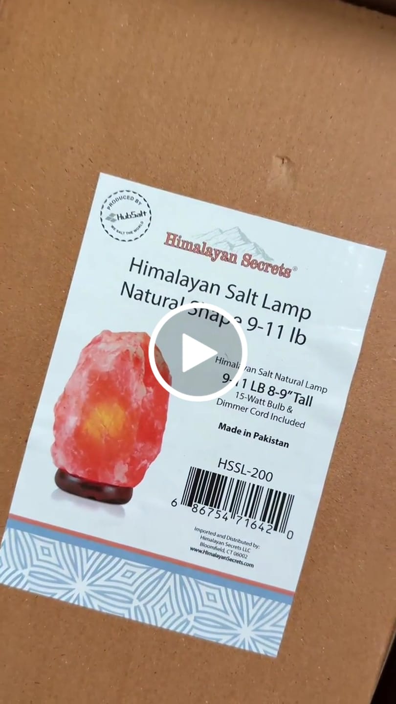 Customer video review of Natural Pink Himalayan Salt Lamp 9-11 Lbs