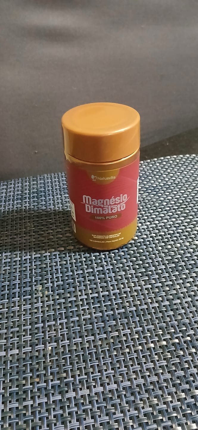 Customer photo review of Magnésio Dimalato Puro. 120 Cápsulas