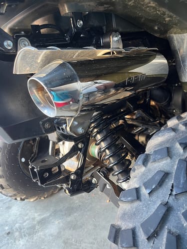 Customer photo review of RPM Suzuki King Quad 750 Sport Slip-On Muffler