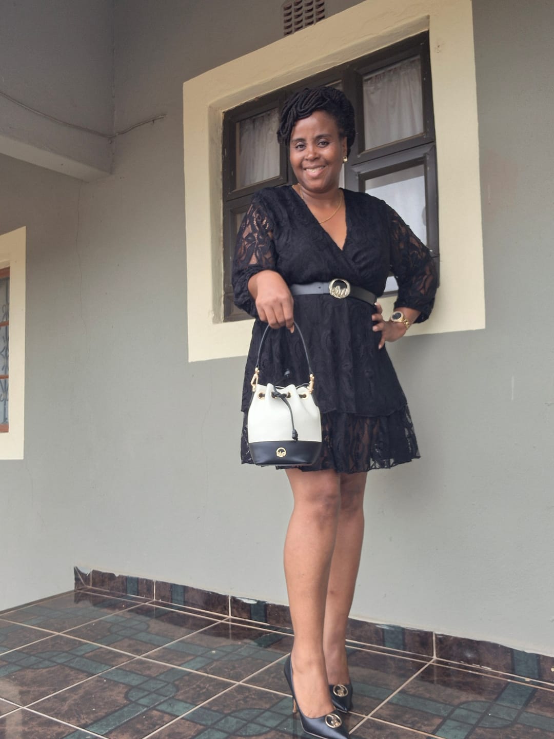 Customer photo review of The Monroe Bucket Bag