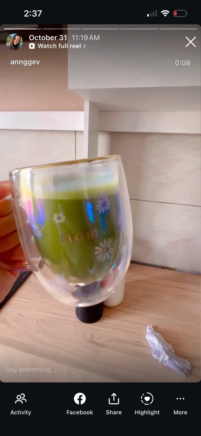 Customer photo review of Matcha Puro