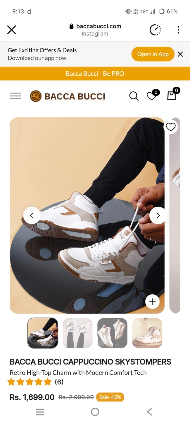 Customer photo review of Bacca Bucci Cappuccino Skystompers