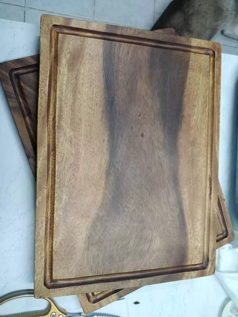 Customer photo review of Acacia Wood Chopping Board