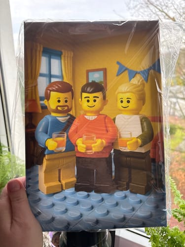 Anna B. review of Personalisierte Leinwand - Portrait im Baustein-Stil image 1 out of 1