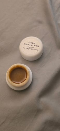 Customer photo review of Purple Diamond Kush | Live Rosin